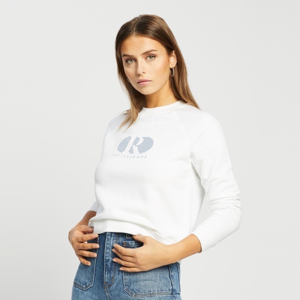 NWT Rolla’s Spellout Crewneck Sweatshirt Small - Picture 1 of 7